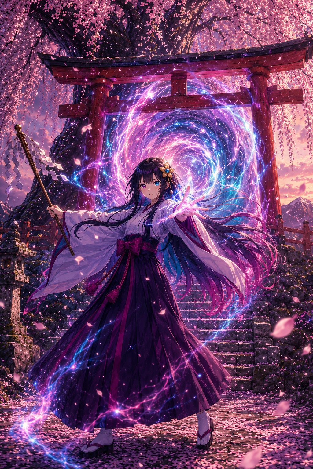 Shitsu abriendo el portal del santuario